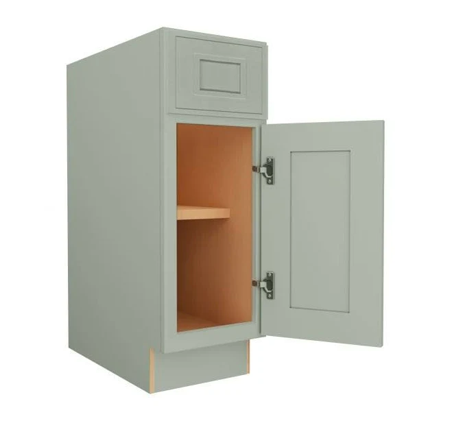 Craftsman Lily Green Shaker Base Cabinet