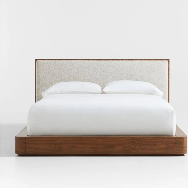 Crate & Barrel Milano Upholstered Queen Bed