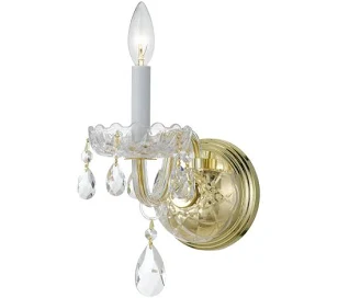 Crystorama Traditional Crystal Single-Light Wall Sconce