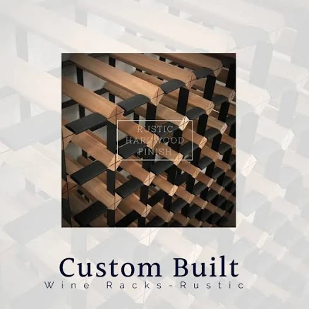 Custom Built Wine Rack Rustic Hardwood | Pre-Assembled