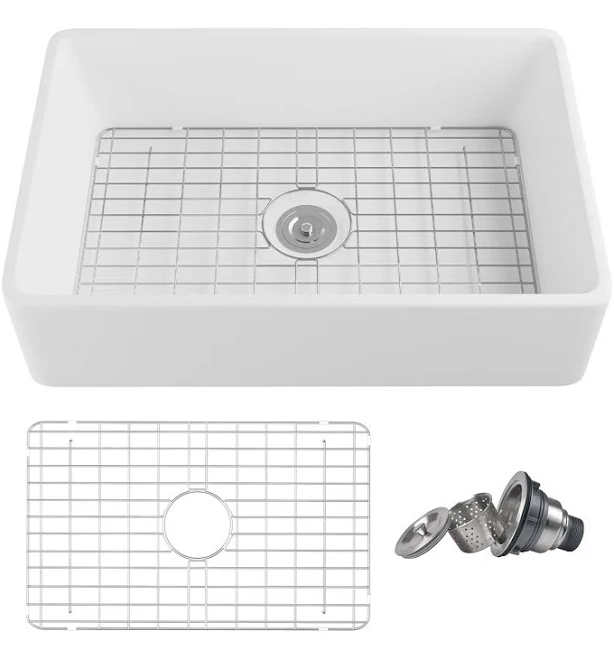 DeerValley 33 Farmhouse Kitchen Sink Grid Strainer