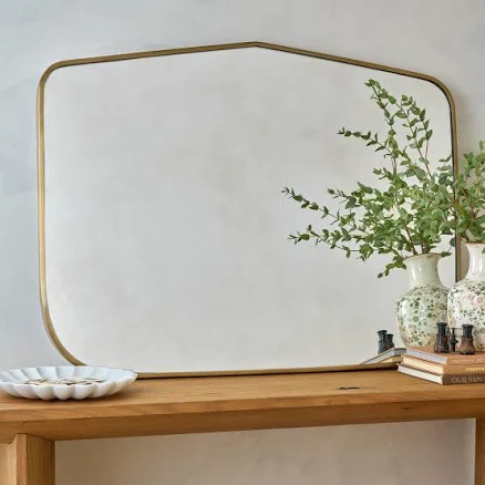 Dorian Brass Mantel Mirror
