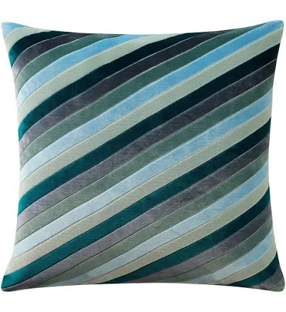 Drew Barrymore Beautiful Variegated Stripe Velvet Decorative Pillow