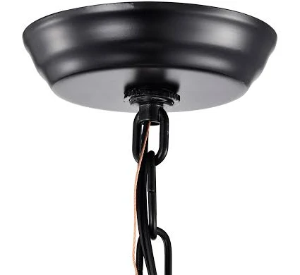 Edvivi Renzo 4-Light Matte Black Caged Pendant