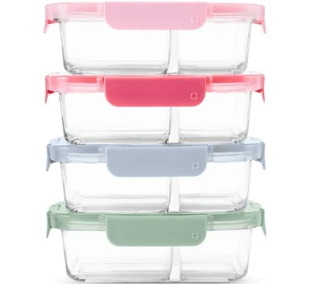 Ello Clear Glass Microwave Safe Food Storage Container
