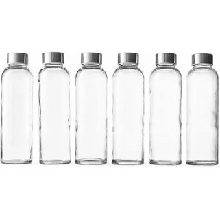 Epica Glass Beverage Bottles Set of 6