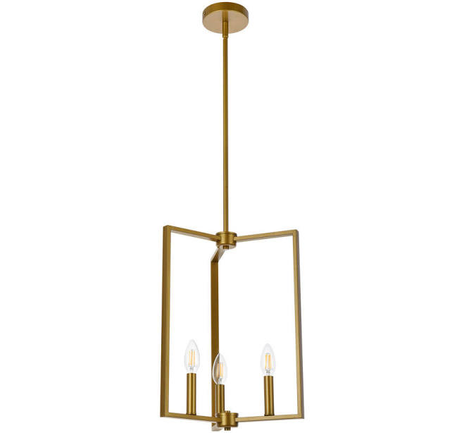 Everly Quinn 3-Light Geometric Pendant