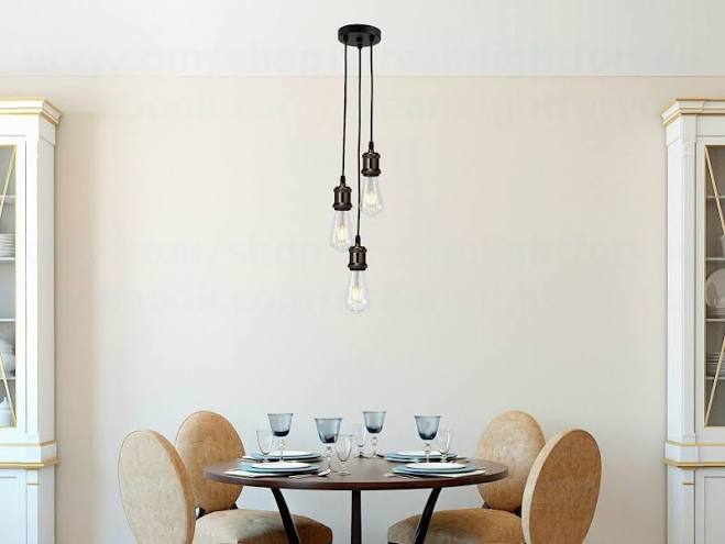 Exposed bulbs cluster pendant lighting Bare bulb pendant lighting Cluster pendan