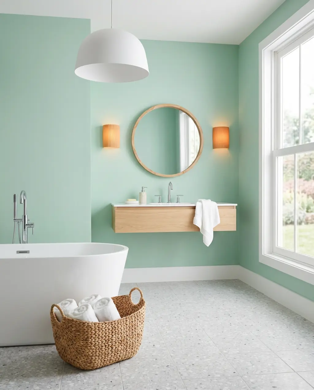 Mint Green & White for a Fresh, Bright Space