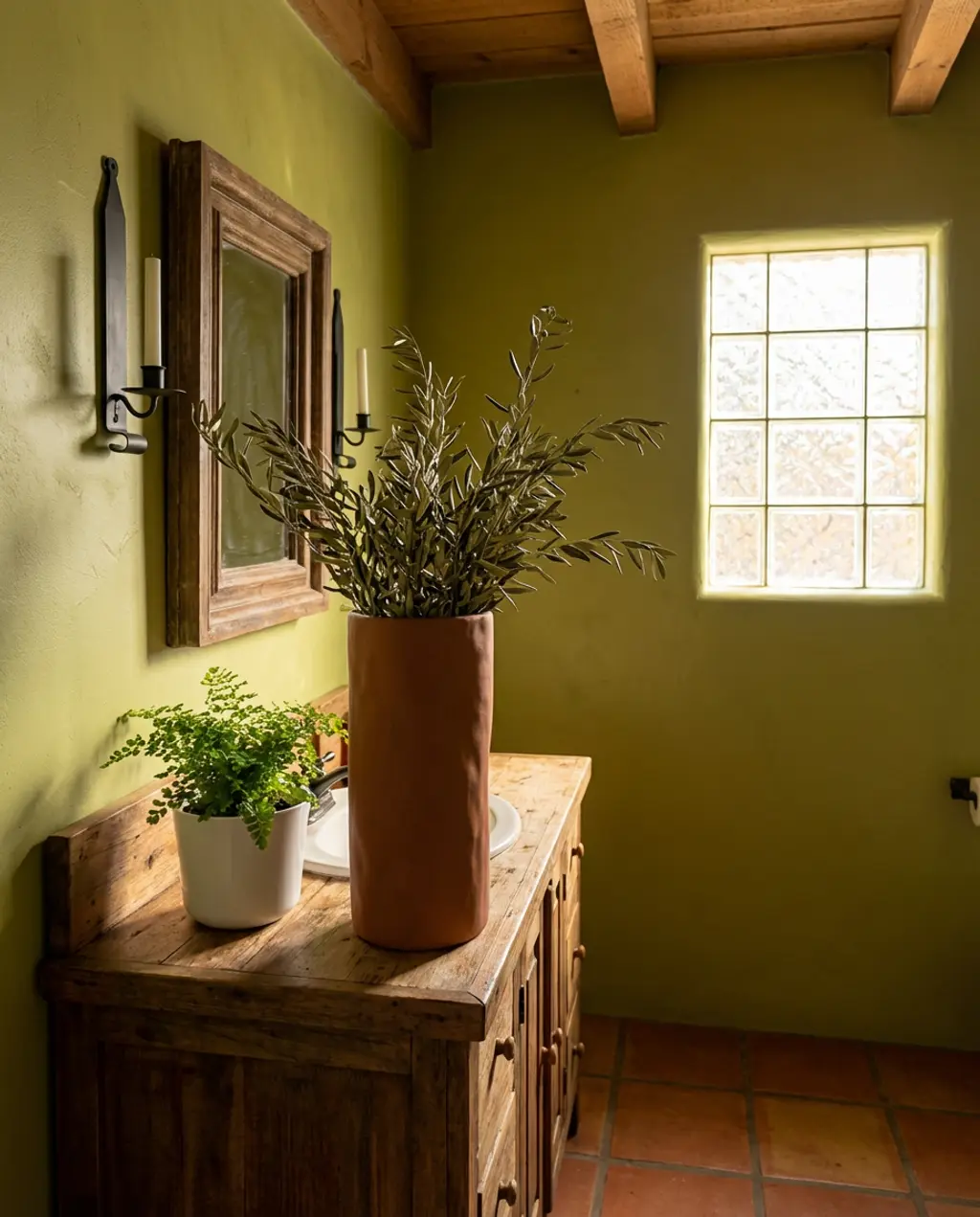 Lush Olive Green for a Mediterranean Escape