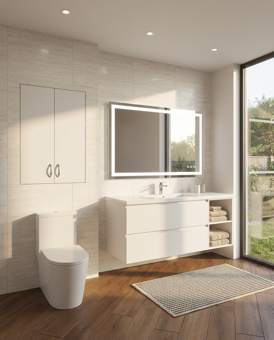 Hidden Storage Solutions for a Seamless Bathroom