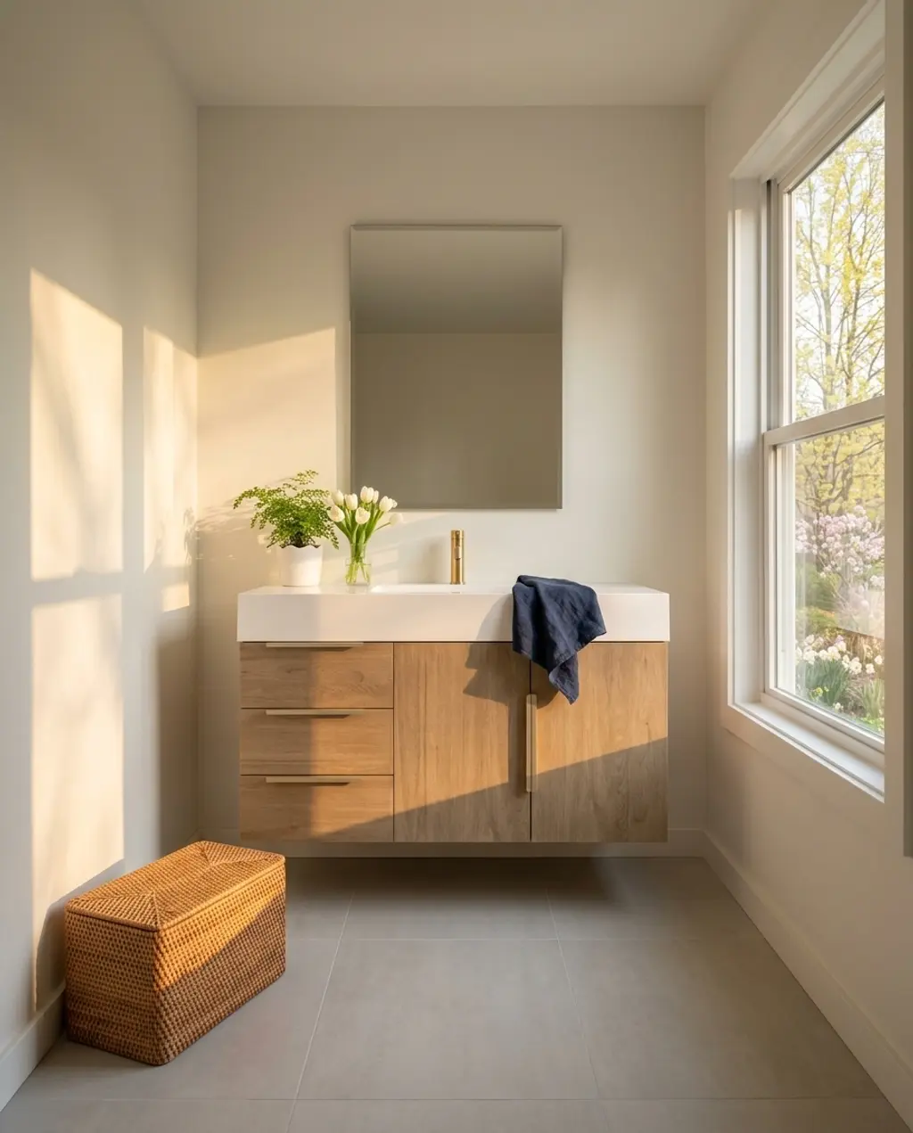 Spa-Inspired Bathroom with Minimalist Decor
