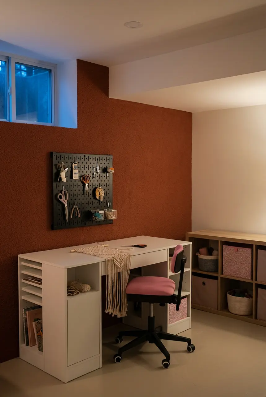 Creative Storage Solutions for a Small Basement Craft Room