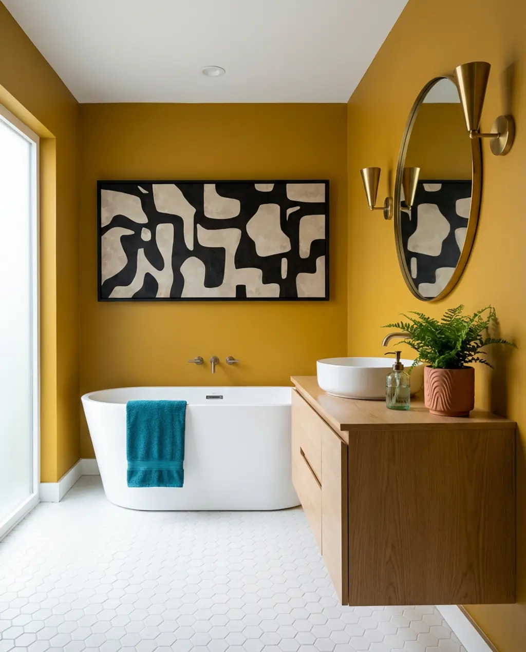 Bold Mustard Yellow for a Mid-Century Modern Twist