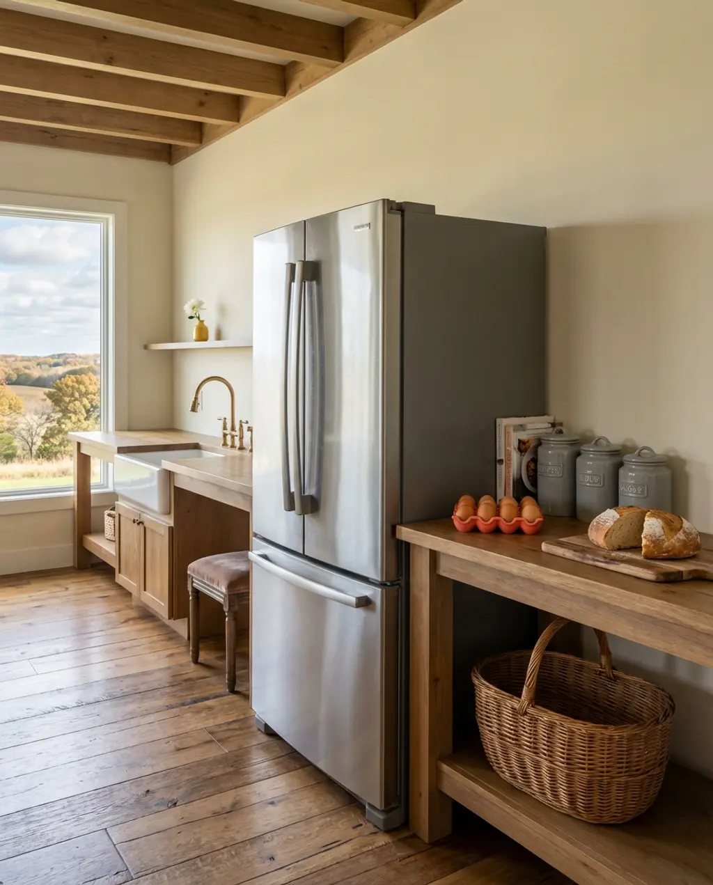 French Country Farmhouse Fridge Style