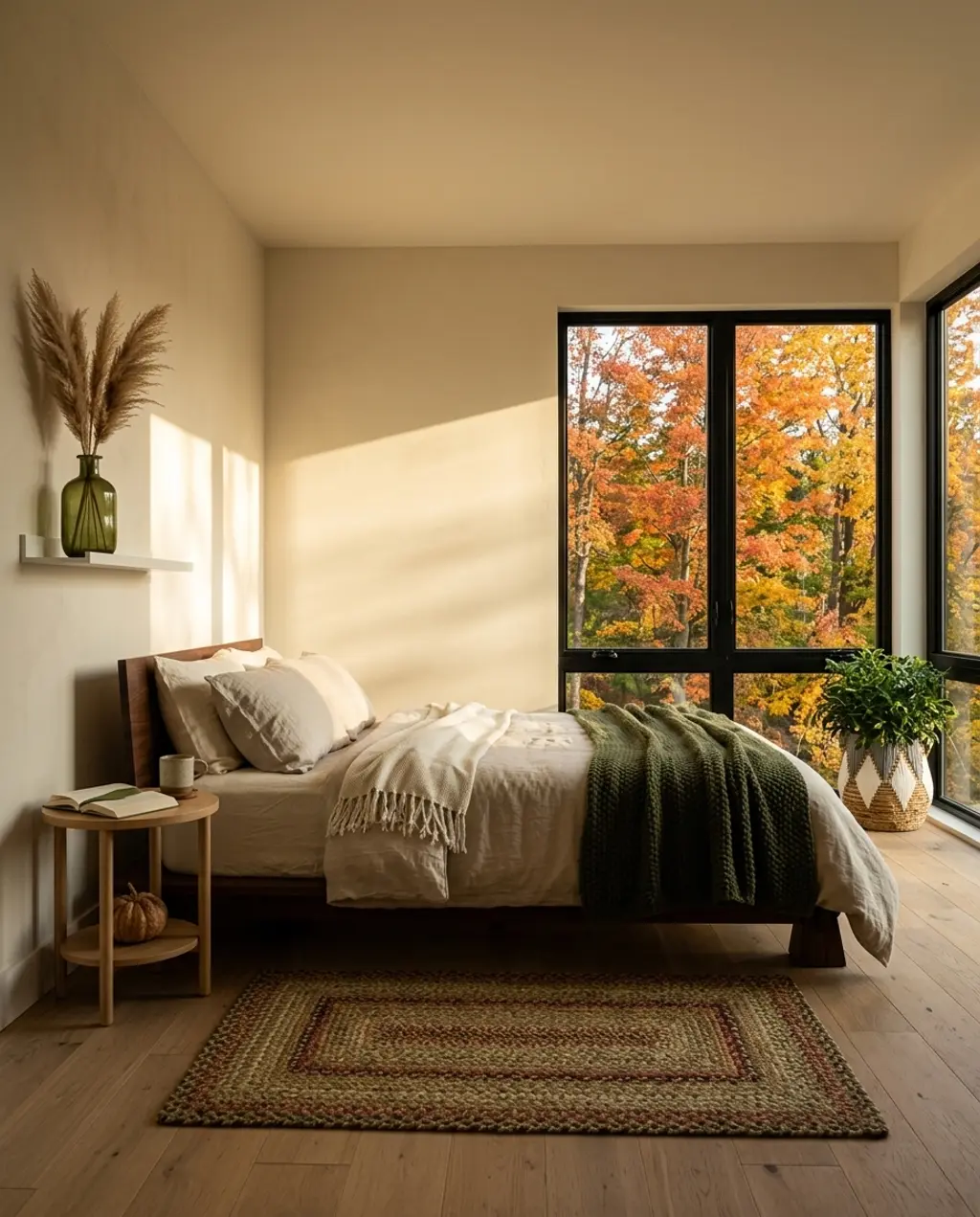 Cozy Bohemian Bedroom with Clean Lines — Luxury Version