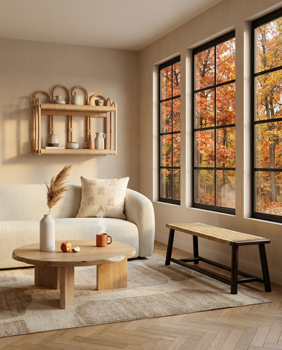 Bohemian Jute & Rattan Wall Art Display — Luxury Version