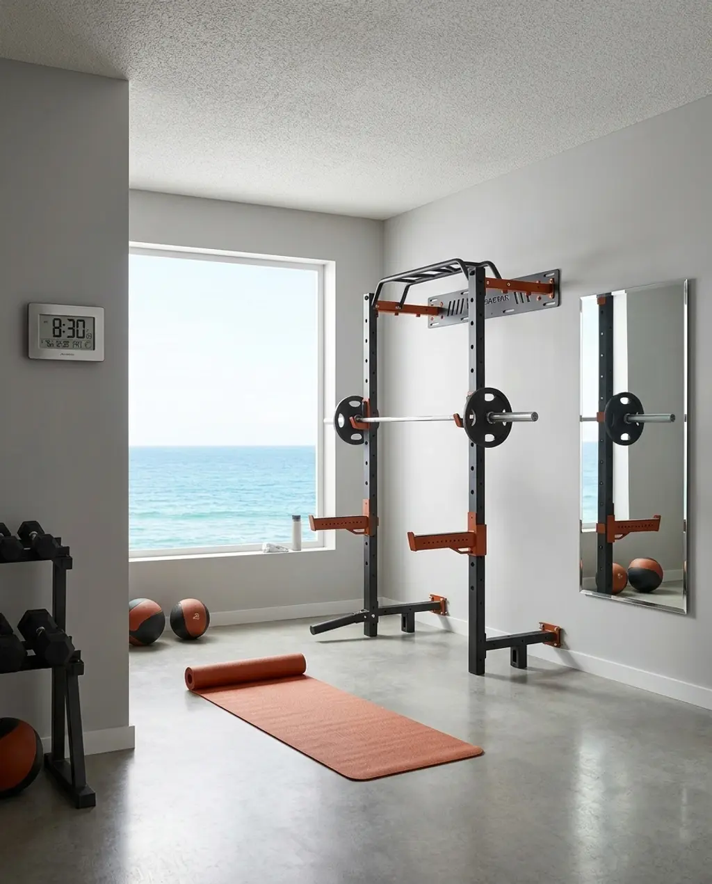 Clean & Functional Home Gym Space