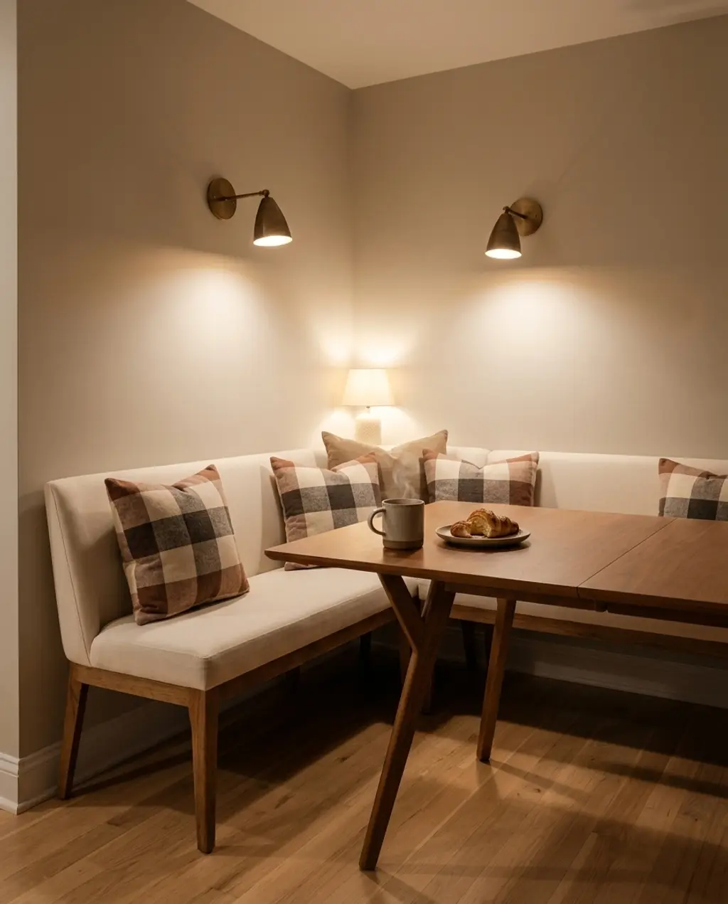 Cozy Banquette Seating with Matching Dining Chairs