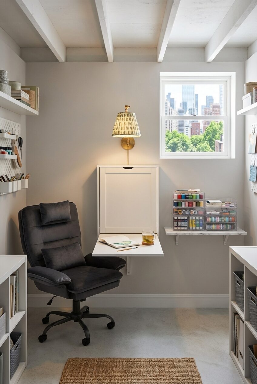 Storage Solutions for Small Basement Craft Room