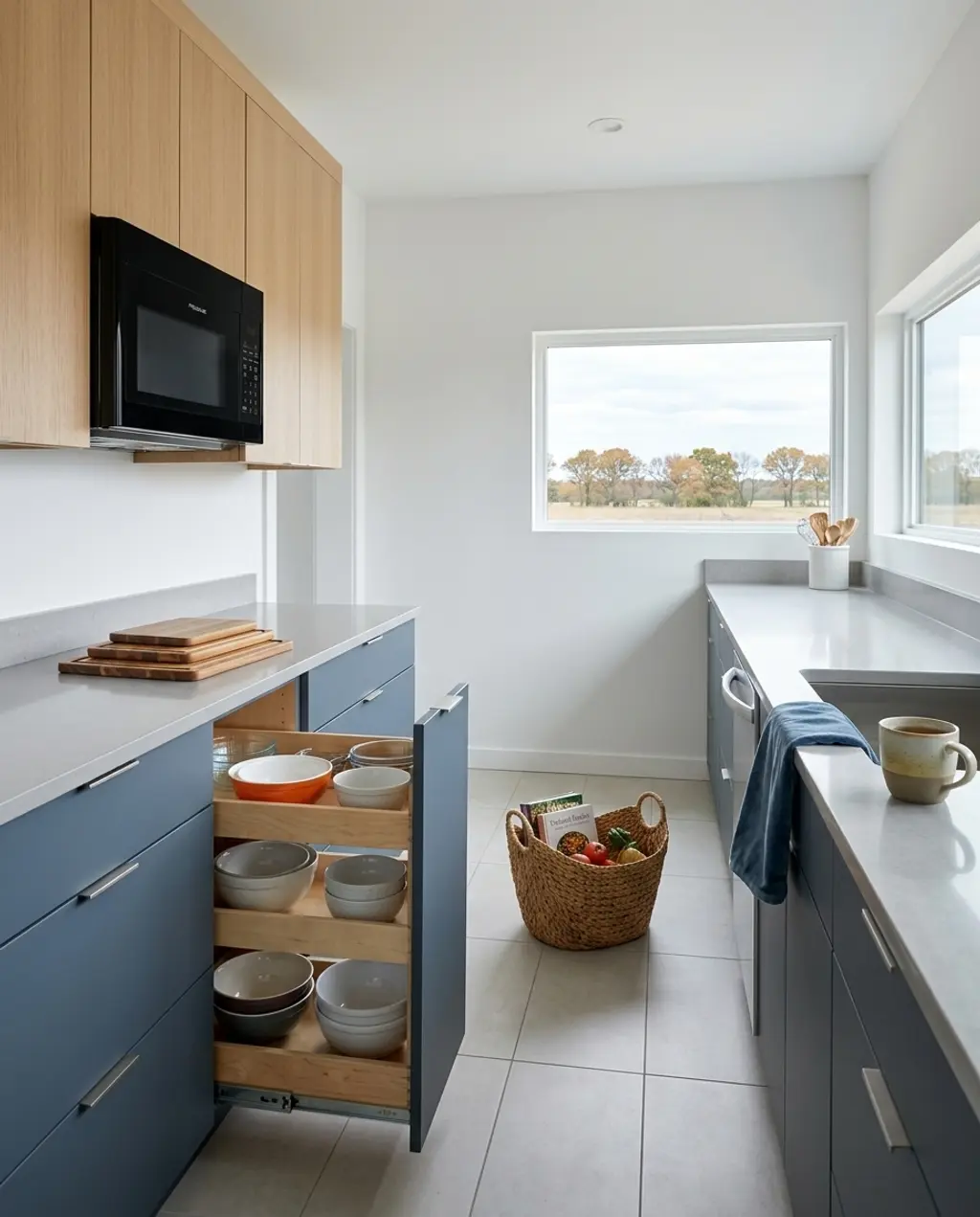 Small Galley Kitchen with Smart Storage Solutions