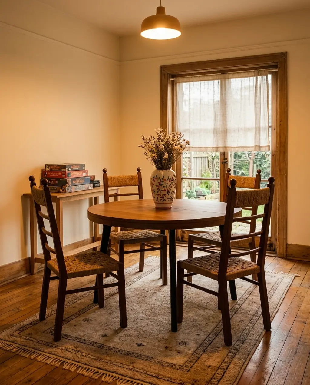 Global-Inspired Dining Chairs with Woven Details