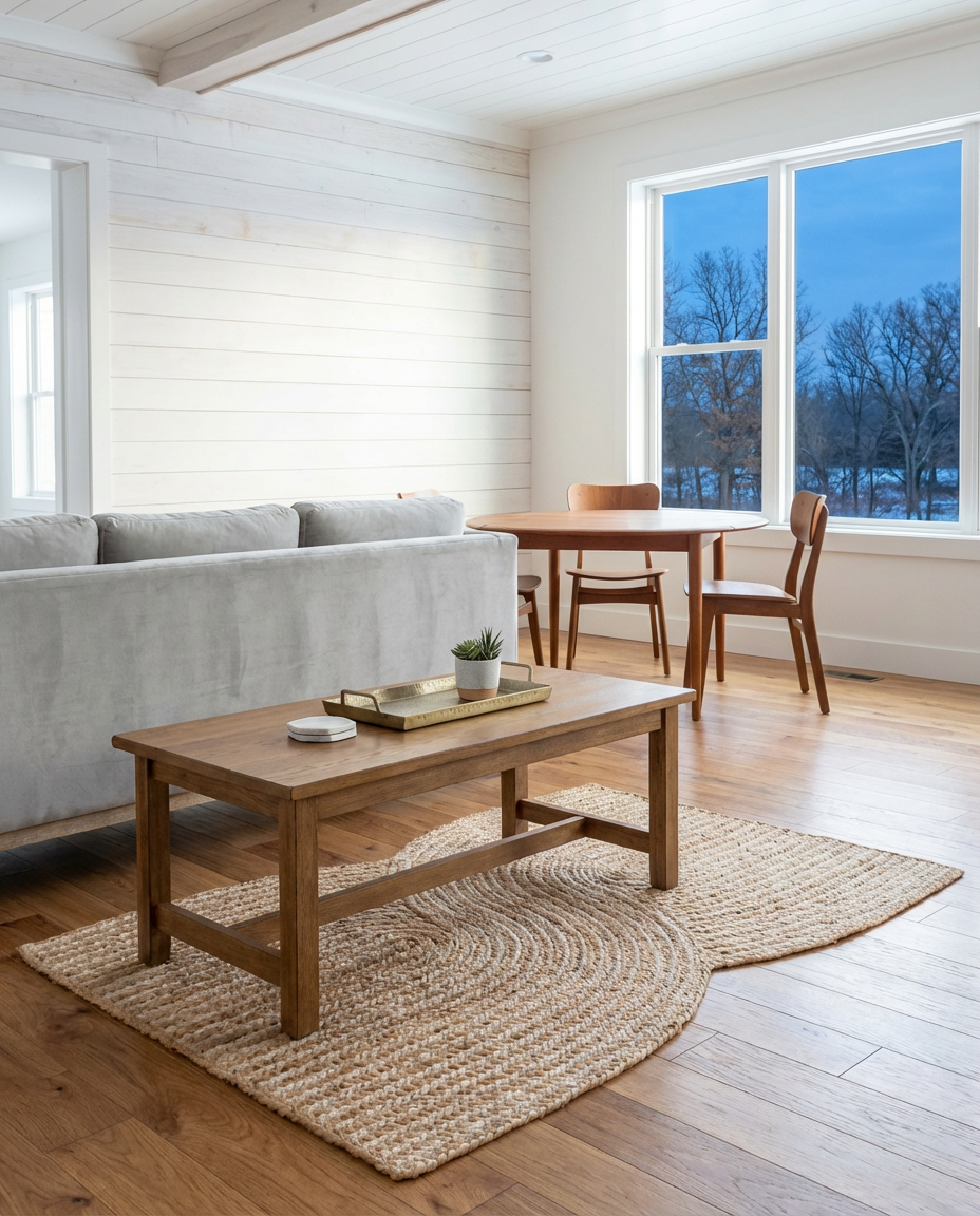 Rustic Shiplap Accent Wall