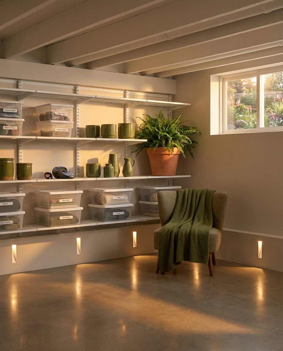 Basement Storage Solutions with Smart Organization