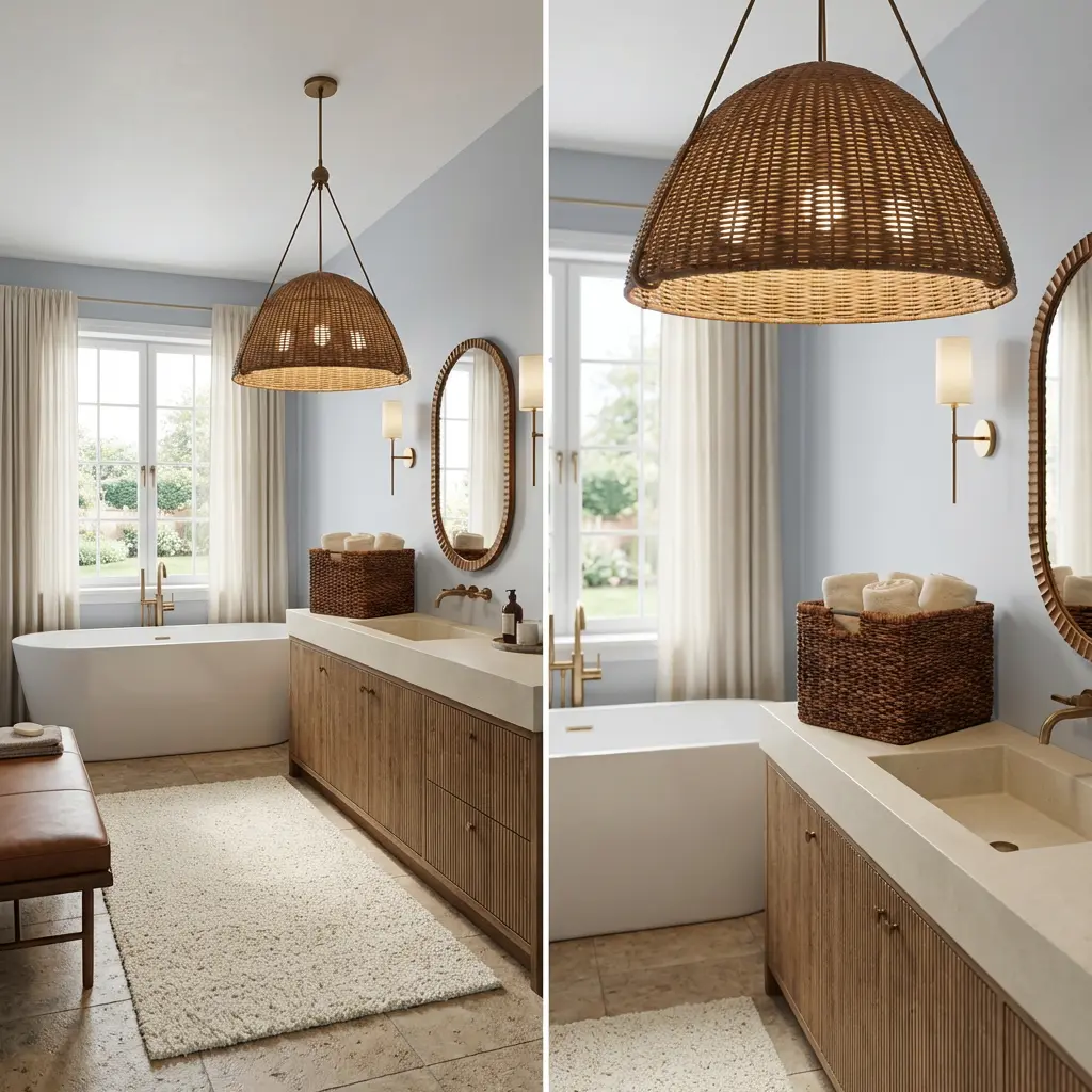 Earthy Brown with Cream and Textured Materials