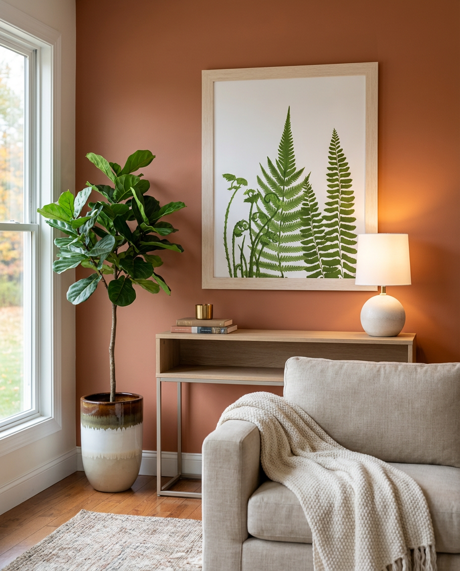 Oversized Botanical Print Painting