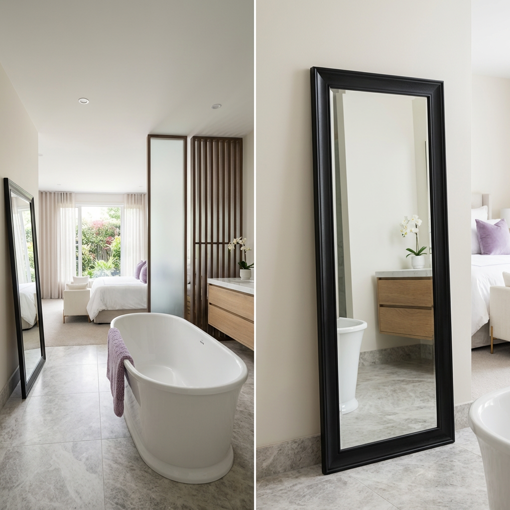 Open Concept Bathroom with Bedroom Integration