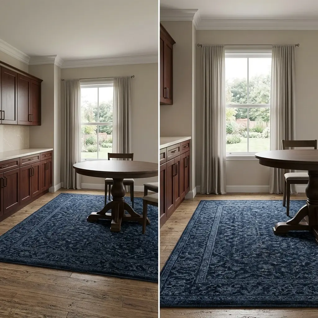 Warm & Inviting Kitchen with Cream Walls and Dark Wood Cabinets