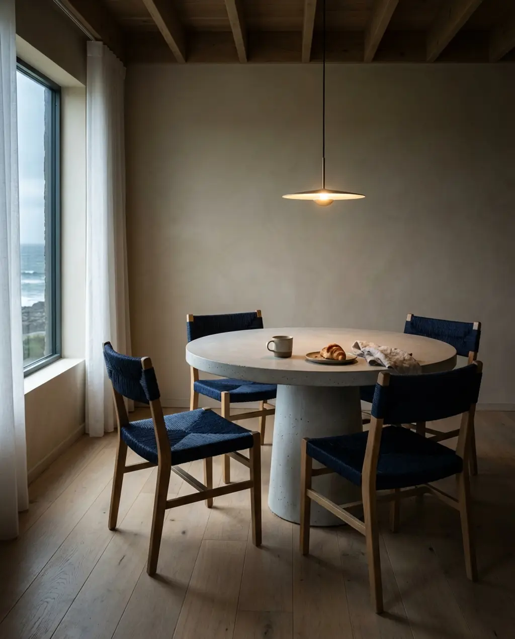 Outdoor-Inspired Woven Rope Dining Chairs