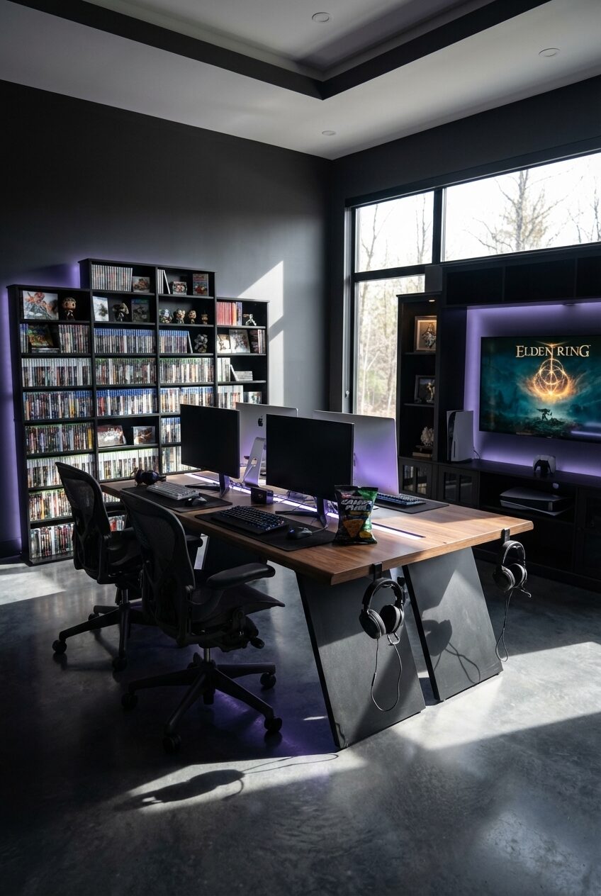 PS5 and PC Gaming Setup for Couples