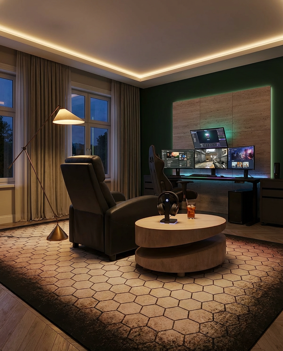 Luxury Gaming with Soundproofed Walls and Acoustics
