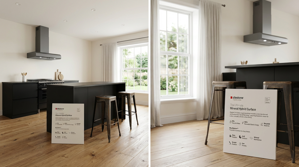 All Black Kitchen with Industrial Flair