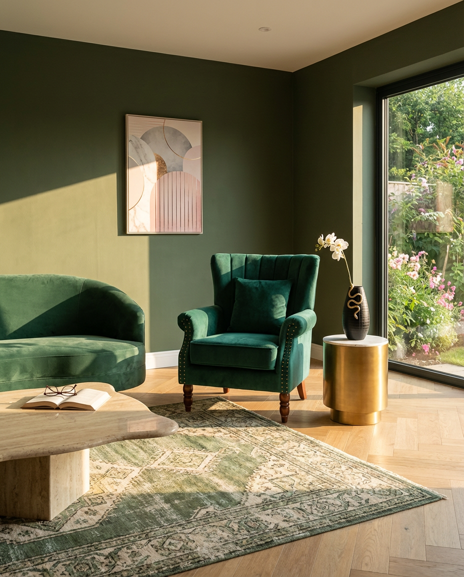 Velvet Art Deco Wall Painting Accents — Luxury Version