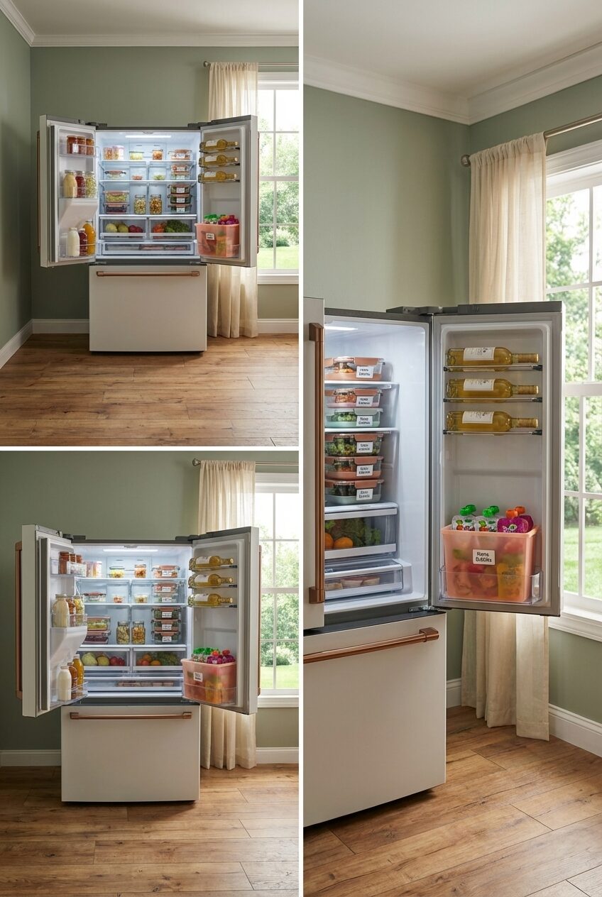 Family-Friendly Fridge Zones for French Doors