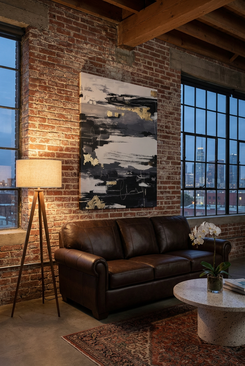 Industrial Chic Exposed Brick Wall