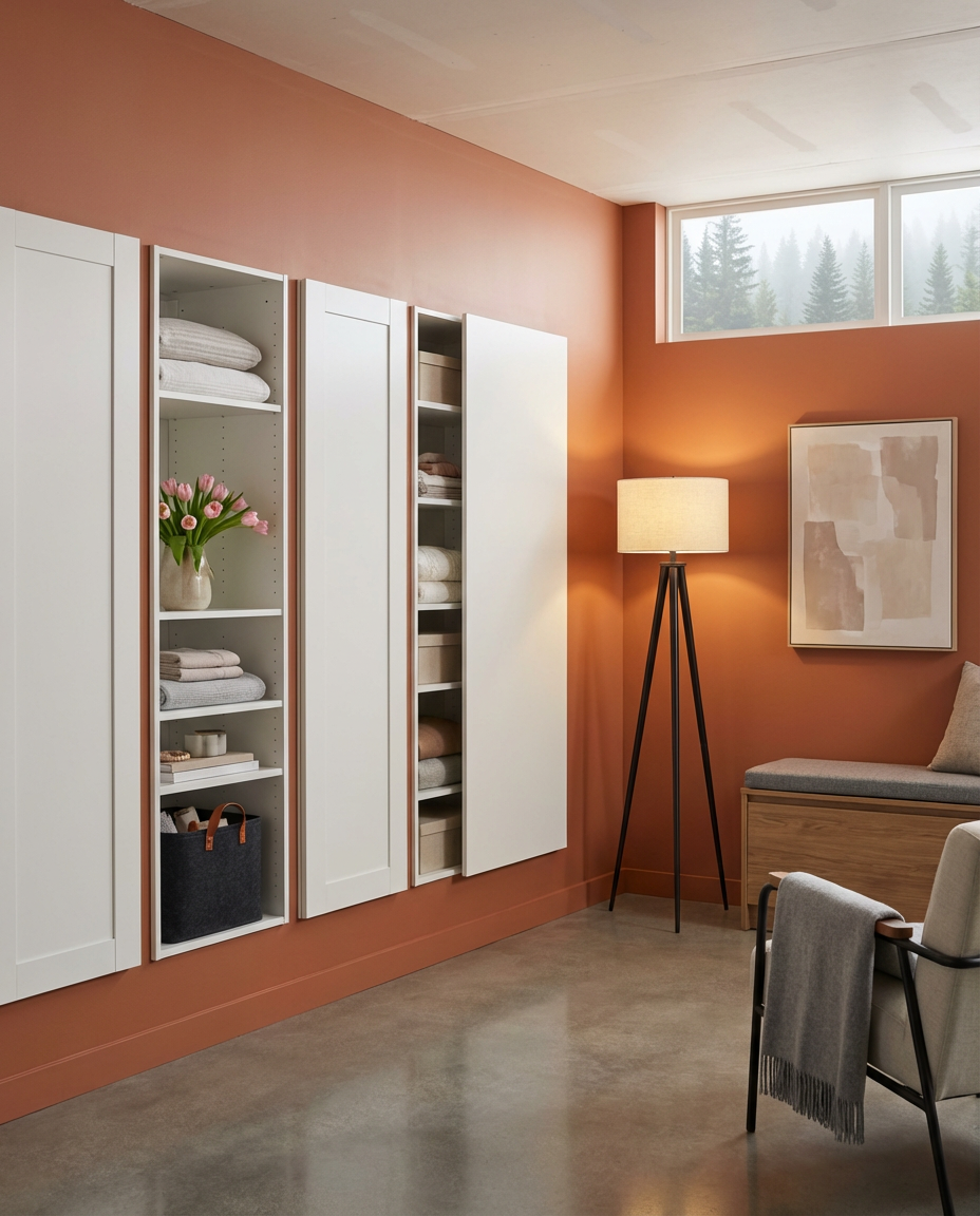 Integrated Storage Solutions for a Clutter-Free Basement
