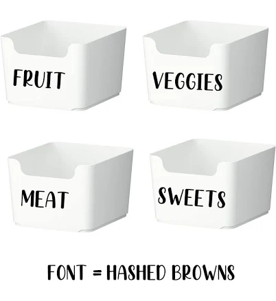 Food Bin Label Sets - in US. // Custom Food Container Labels // Refrigerator Org