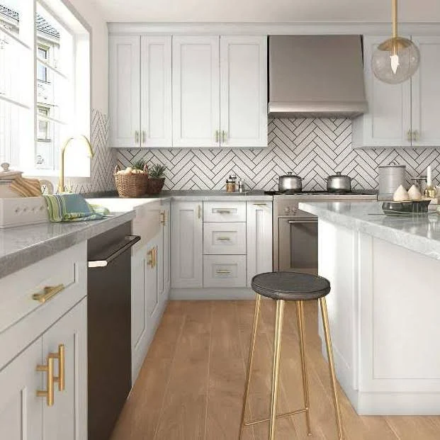 Frameless White Shaker 10x10 RTA Kitchen