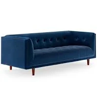 George Velvet Tuxedo Arm Sofa AllModern