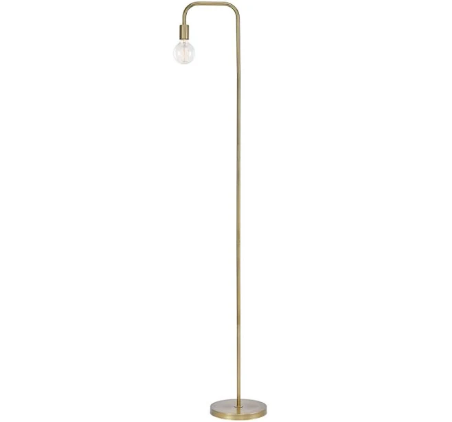 Globe Electric 70-in Matte Brass Arc Floor Lamp
