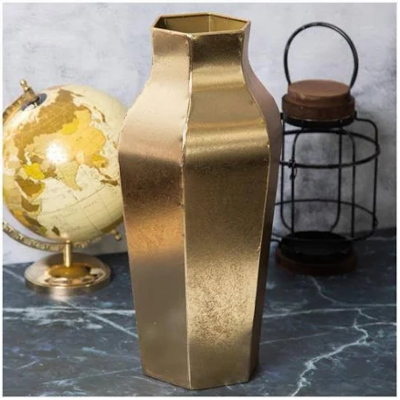 Gold Metal Vase