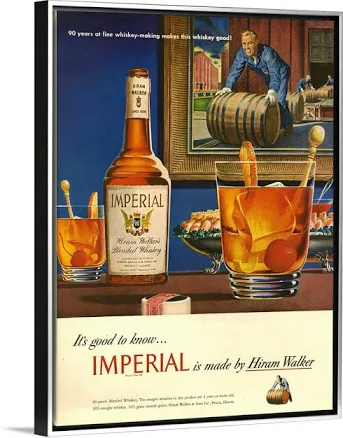 Great Big Canvas Imperial Whisky Magazine Advertisement Wall Art Print