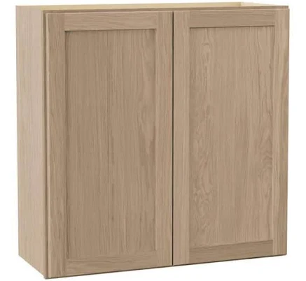 Hampton Bay Sinclair 30 in. W x 12 in. D x 30 in. H Assembled Wall Cabinet in Sh