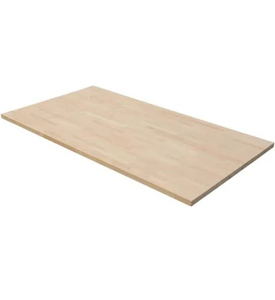 Hampton Bay Unfinished Birch Solid Wood Butcher Block Countertop with Square Edg
