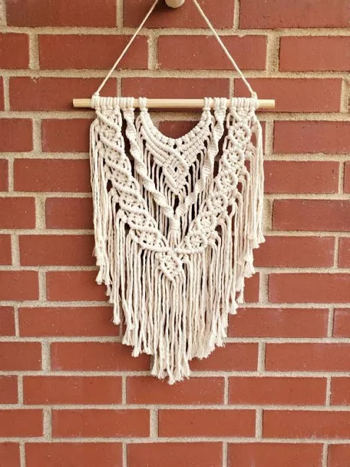 Handmade Boho Macrame Wall Hanging - Wall Tapestry | Rustic Wall Decor | Boho Bo