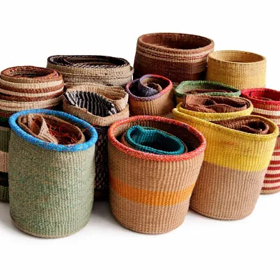 Handwoven African Sisal Storage Baskets – Wholesale-10